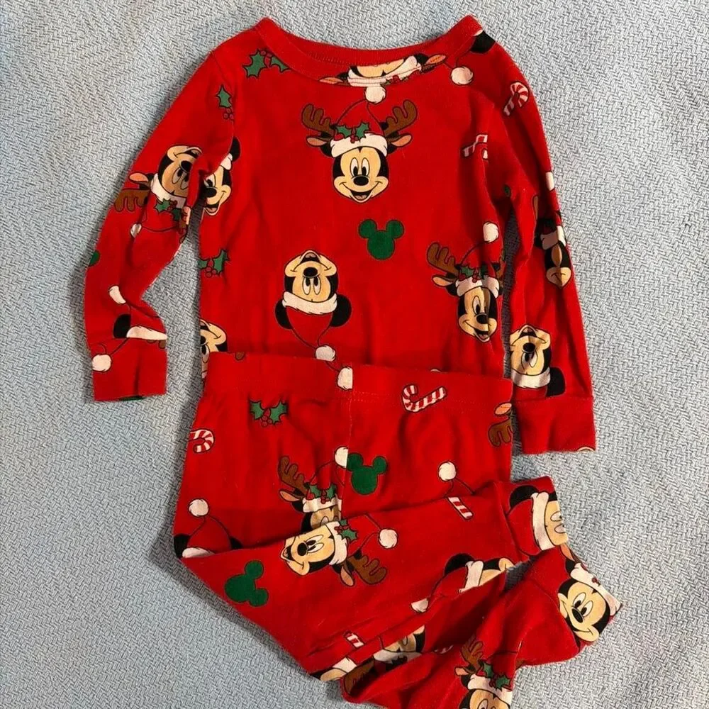 Disney Mickey Mouse Red Pajamas